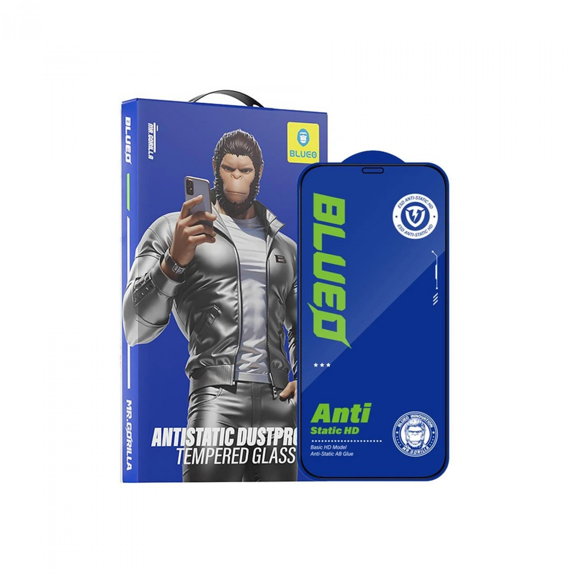 Защитное стекло 2.5D Blueo Full Cover HD для Apple iPhone 11/XR (6.1") (Черное)